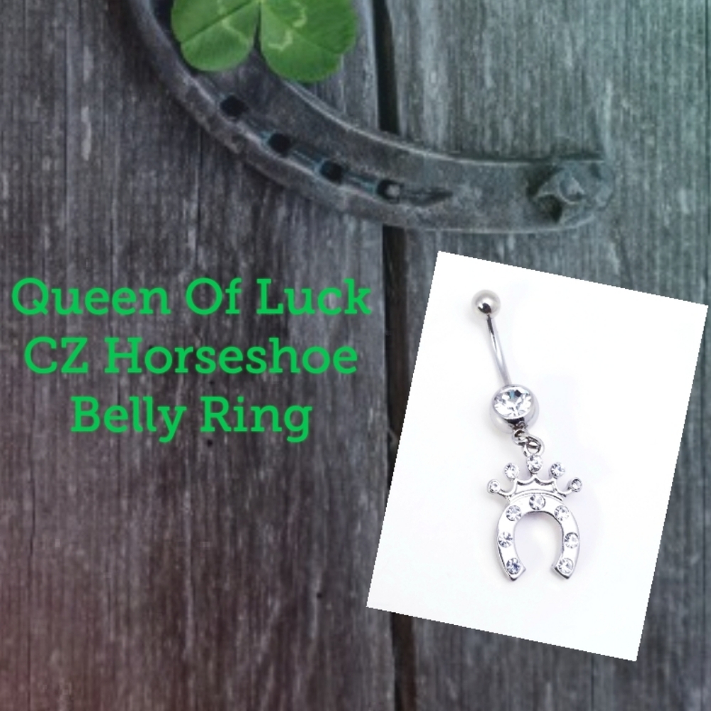 5/$10 | Queen of Luck Horseshoe Belly Ring